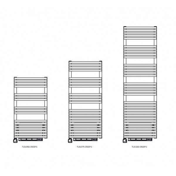 Sèche-serviette Soufflant ACOVA - CALA + AIR chromé électrique 1300W  (300W+1000W) TLNO030-050IFS - Vita Habitat