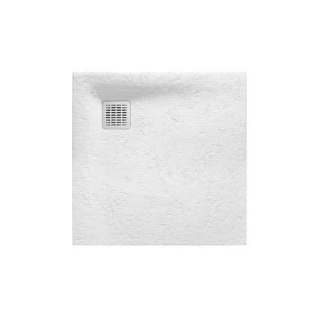 Receveur de douche Terran carre 800X800 en STONEX Blanc - ROCA AP10332032001100