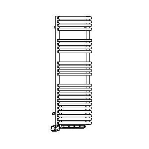 Sèche-serviette Soufflant ACOVA - CALA + AIR chromé électrique 1500W (500W+1000W) TLNO050-050IFS