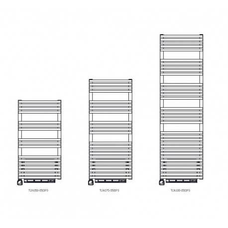 Sèche-serviette Soufflant ACOVA - CALA + AIR chromé électrique 1500W (500W+1000W) TLNO050-050IFS