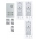 KIT ALU 4BP 3 POSTES Kit portier audio KITDB3 - Aiphone 118716