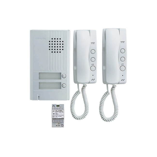 KIT ALU 2BP 2 COMBINES Kit portier audio KITDA2 - Aiphone 110548