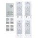 Kit audio platine alu saillie 4 postes - Aiphone 118717