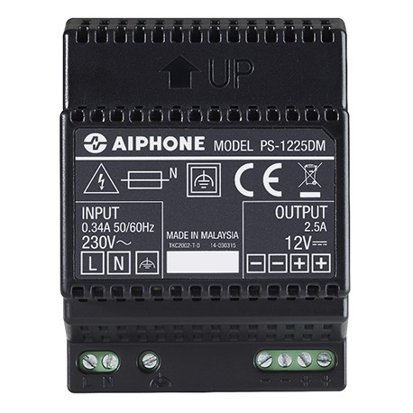 Alimentation 230 Vac /12 Vcc - 2,5 A PS1225DM - Aiphone 110915