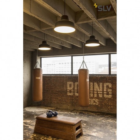 Abat-jour industriel FENDA Noir (Diam. 40) - SLV 156090