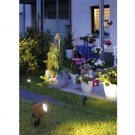 Spot sur piquet d'extérieur NAUTILUS SQUARE LED anthracite - SLV 231035