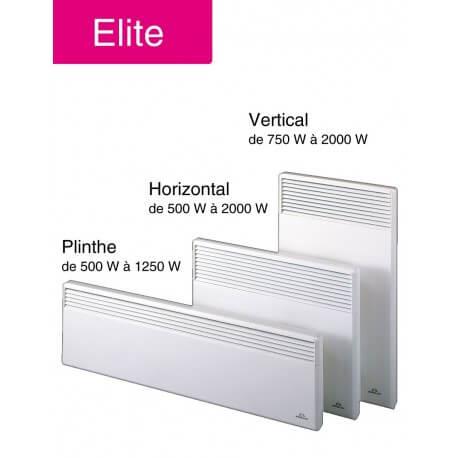 Radiateur électrique fixe 2000w à inertie céramique horizontal blanc -  système anti-salissures - détecteur de fenêtre ouverte - La Poste