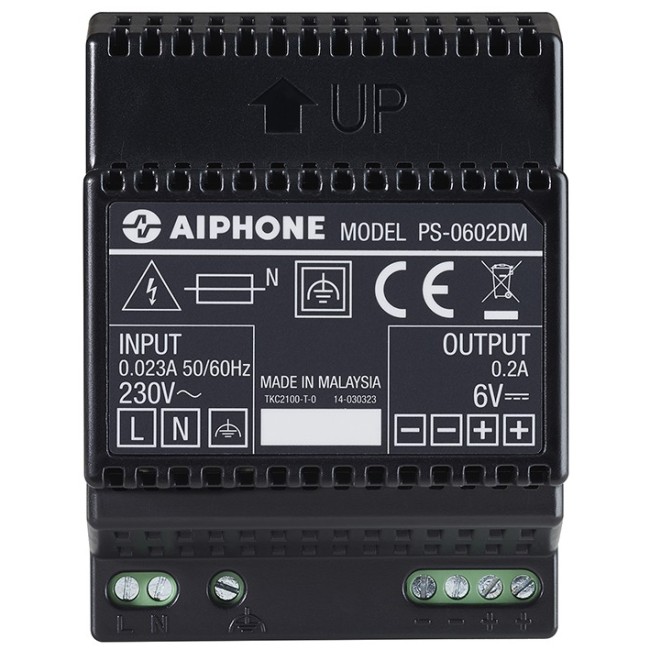 Alimentation 230 Vac / 6 Vcc - 0,2 A - Aiphone PS0602DM