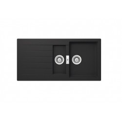 ROCA Oslo Evier Reversible 2 Cuves 1000 Noir - A880170940