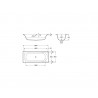 Baignoire acier émaillé 1800X800 Blanc DUO PLUS - ROCA A221660000