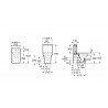 Cuvette de WC confort en porcelaine à évacuation duale Blanc MERIDIAN - ROCA A34224H000