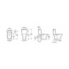 Pack WC Victoria Blanc avec réservoir complet alimentation latérale - ROCA A349393000