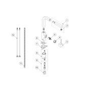 Mitigeur évier avec bec extractible - TRES 106437
