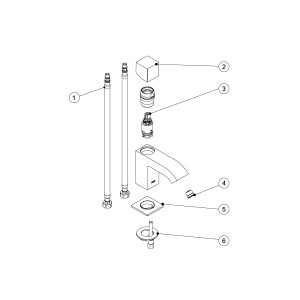 Mitigeur lavabo avec aérateur - TRES 107103