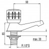 Robinet lavabo - TRES 123100F