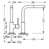Mitigeur évier avec bec extractible - TRES 106437