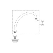 Bec évier avec lien - TRES 112441