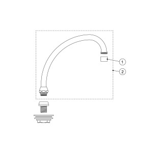 Bec évier avec lien - TRES 112441