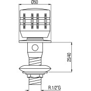 Robinet bidet 1/2”  - TRES 123125F