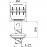 Robinet bidet 1/2” - TRES 123125F