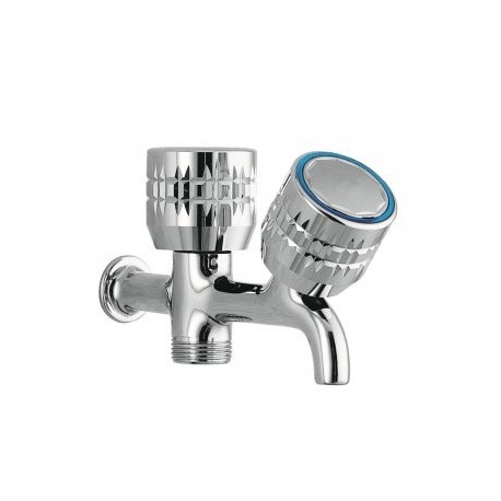 Robinet d'arrivée d'eau pour lave‑linge 1/2” ‑ 3/4" - TRES 123515