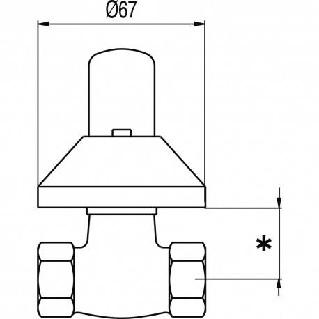 Clé de régulation A fileter 1/2" *20/55 - TRES 133516