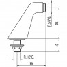 Adaptateur coudé baignoire/douche 2 unités avec silencieux - TRES 134871