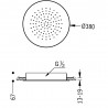 Douche acier inoxydable de tête anticalcaire Ø 380 mm. - TRES 134940