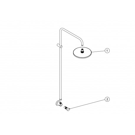 Douche de jardin ou de piscine Chromé TEMPOTRES- TRES 01299601