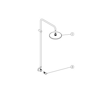 Douche de jardin ou de piscine Chromé TEMPOTRES- TRES 01299601