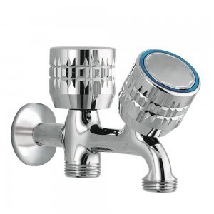 Robinet d'arrivée d'eau pour lave‑linge 1/2” ‑ 3/4" ‑ 3/4"  - TRES 02351501