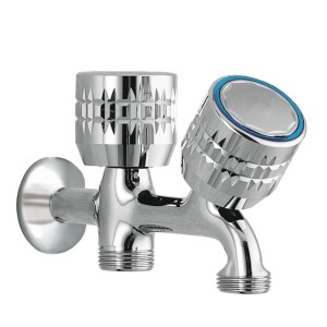 Robinet d'arrivée d'eau pour lave‑linge 1/2” ‑ 3/4" ‑ 3/4"  - TRES 02351501