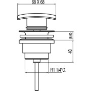 Bonde SIMPLE‑RAPID 68x68 mm CLICK‑CLACK - TRES 13434010