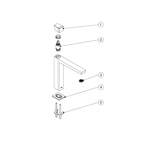 Mitigeur lavabo Chrome Slim Exclusive - TRES 20210304
