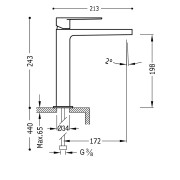 Mitigeur lavabo  - TRES 20510303