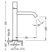 Mitigeur lavabo avec rallonge - TRES 26130701
