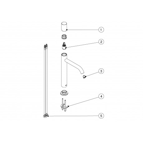 Mitigeur lavabo avec rallonge - TRES 26130701