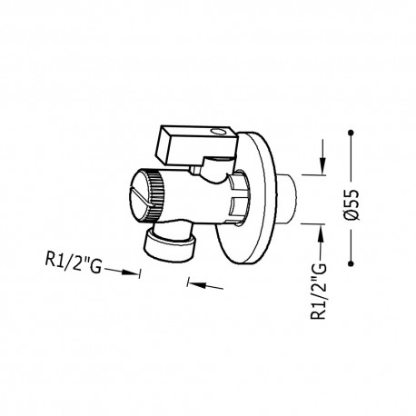 Robinet d’arrêt avec filtre R.1/2” - R.1/2” - TRES 29952505