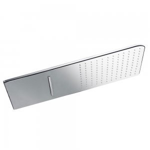 Douches murales acier inoxydable anticalcaire  2 types de jet (Pluie/Cascade). 280x550 mm. - TRES 29990308