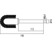 Balayette wc (pour réf.: 200.636.10, 202.636.11, 200.636.11) - TRES 9120063690