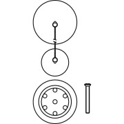 Ensemble d’accesoires pour baignoire Ø 70 Chaînette de 42 cm. - TRES 9134745051