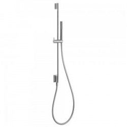 Barre coulissante avec prise d’eau au mur Ø 14 mm. Long. 760 mm. Douchette anticalcaire. (034.116.01). Flexible. - TRES 03493101