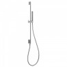 Barre coulissante avec prise d’eau au mur Ø 14 mm. Long. 760 mm. Douchette anticalcaire. (034.116.01). Flexible. - TRES 03493101