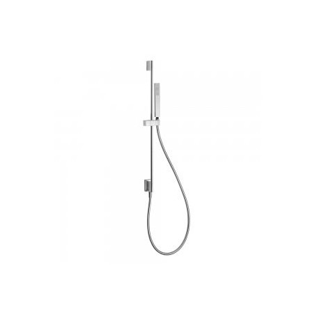 Barre coulissante avec prise d’eau au mur Ø 14 mm. Long. 760 mm. Douchette anticalcaire. (202.639.01). Flexible. - TRES 03493201