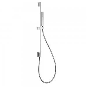 Barre coulissante avec prise d’eau au mur Ø 14 mm. Long. 760 mm. Douchette anticalcaire. (202.639.01). Flexible. - TRES 03493201