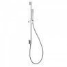 Barre coulissante avec prise d’eau au mur Ø 14 mm. Long. 760 mm. Douchette anticalcaire. (202.639.01). Flexible. - TRES 03493201