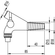 Robinet vin Nº 1/C  - TRES 001010