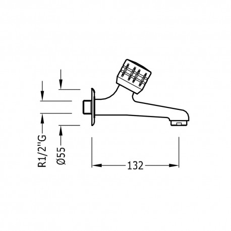 Mitigeur évier 1/2" - TRES 02352001F