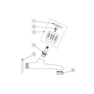 Mitigeur évier 1/2" - TRES 02352001F