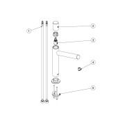 Mitigeur lavabo bec long - TRES 06120601